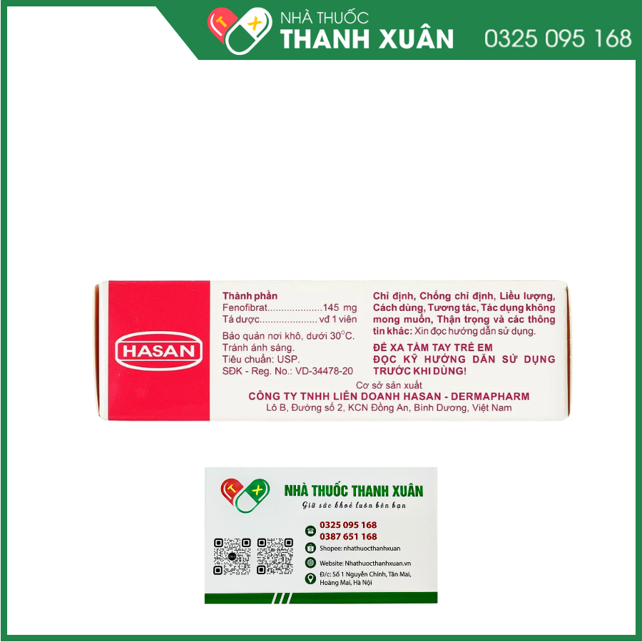 Mibefen NT 145 điều trị tăng triglycerid huyết nặng